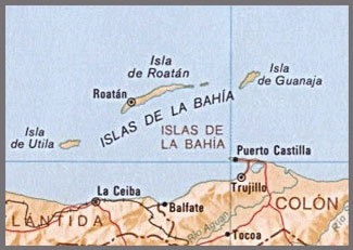 Bay Islands Map